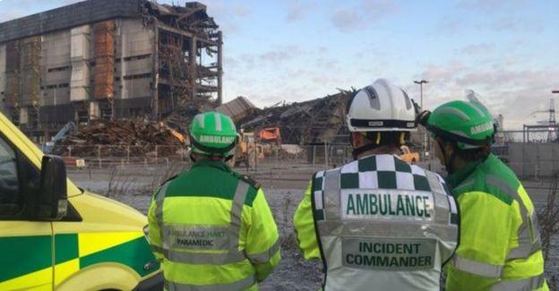 Recovery work begins at Didcot collapse site